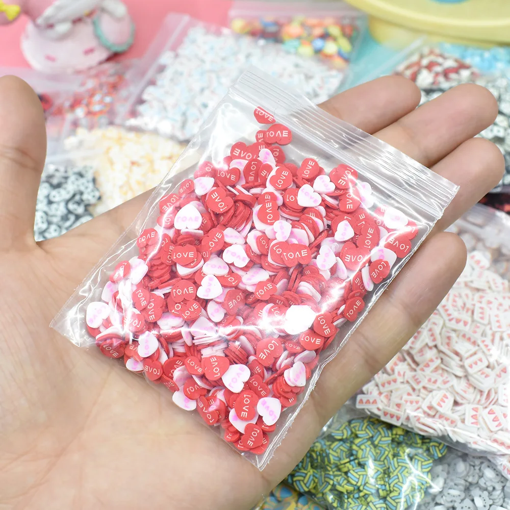 50g Polymer Clay Flatback Charm Scrapbooking Material  Accessories Embellishment Miniature Diy Flatback nail phone jewelry decor