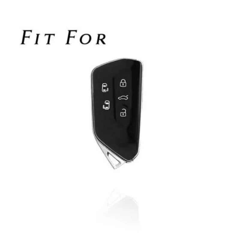 A + سبائك الزنك الجلود مفتاح السيارة فوب غطاء لشركة فولكس فاجن جولف 8 MK8 ID.3 ID.4 Teramon #2