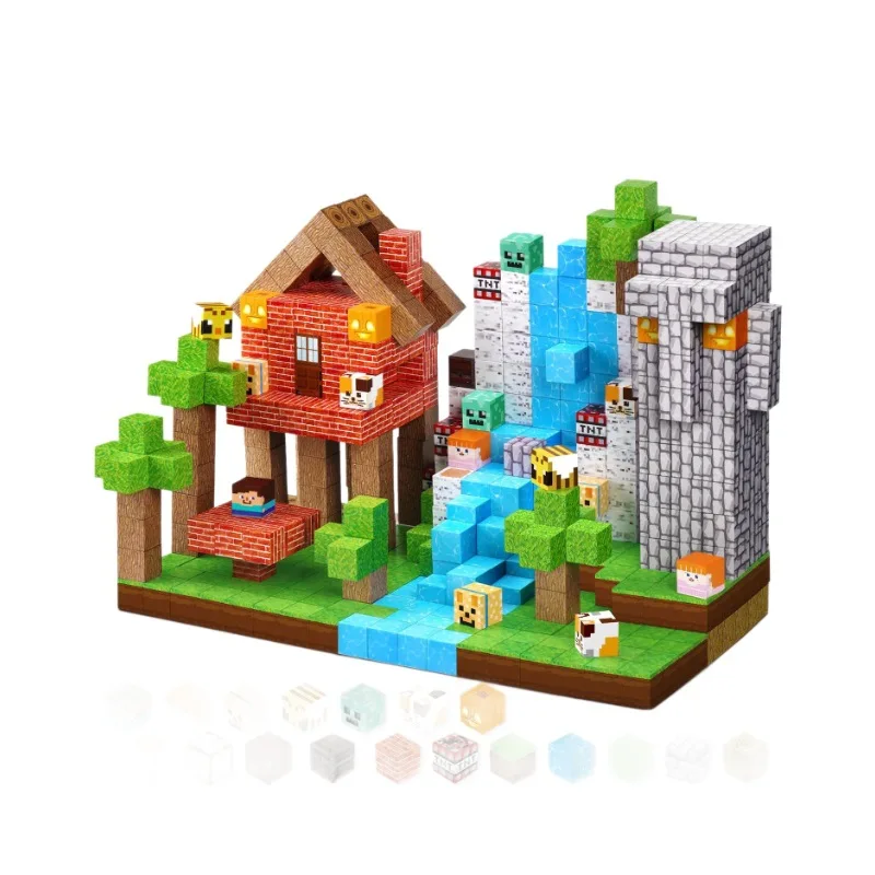 150 قطعة كتل مغناطيسية مجموعات طفل بناء اللعب المغناطيس العالم لعبة مجسمة للبنين بنات الجذعية مونتيسوري مكعبات الحسية الصغار الهدايا