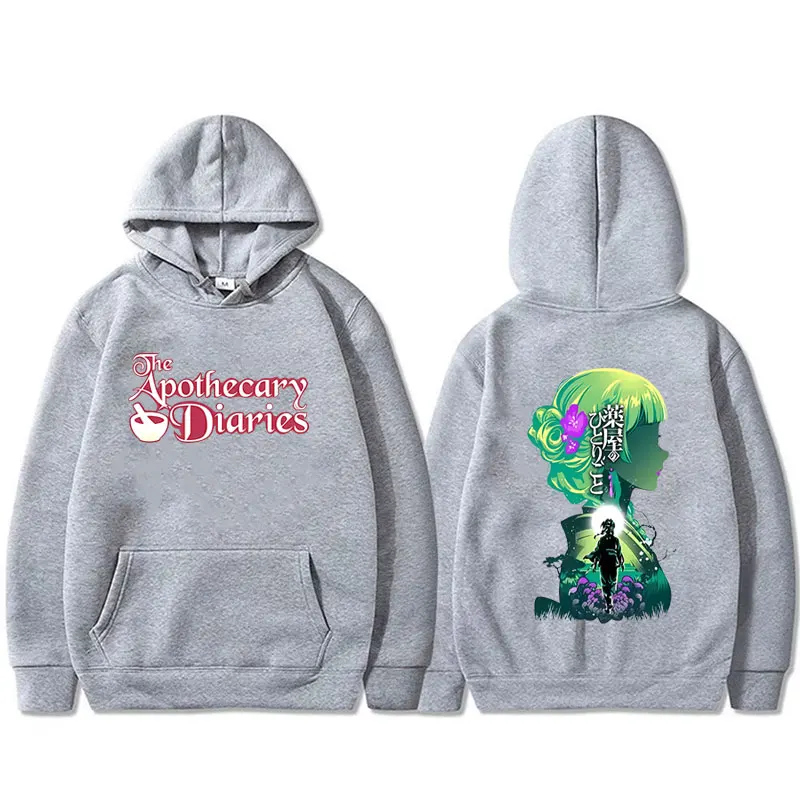 Hot Sale Anime The Apothecary Diaries Maomao Double Sided Printed Hoodie Men Women Clothing Casual Oversized Pullover Hoodies
