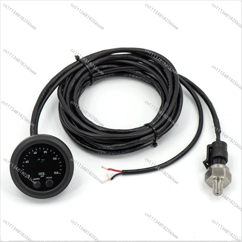 For Car Modification 52MM Ultra-thin Round Red LED Display 0~ 150PSI Oil Pressure Meter