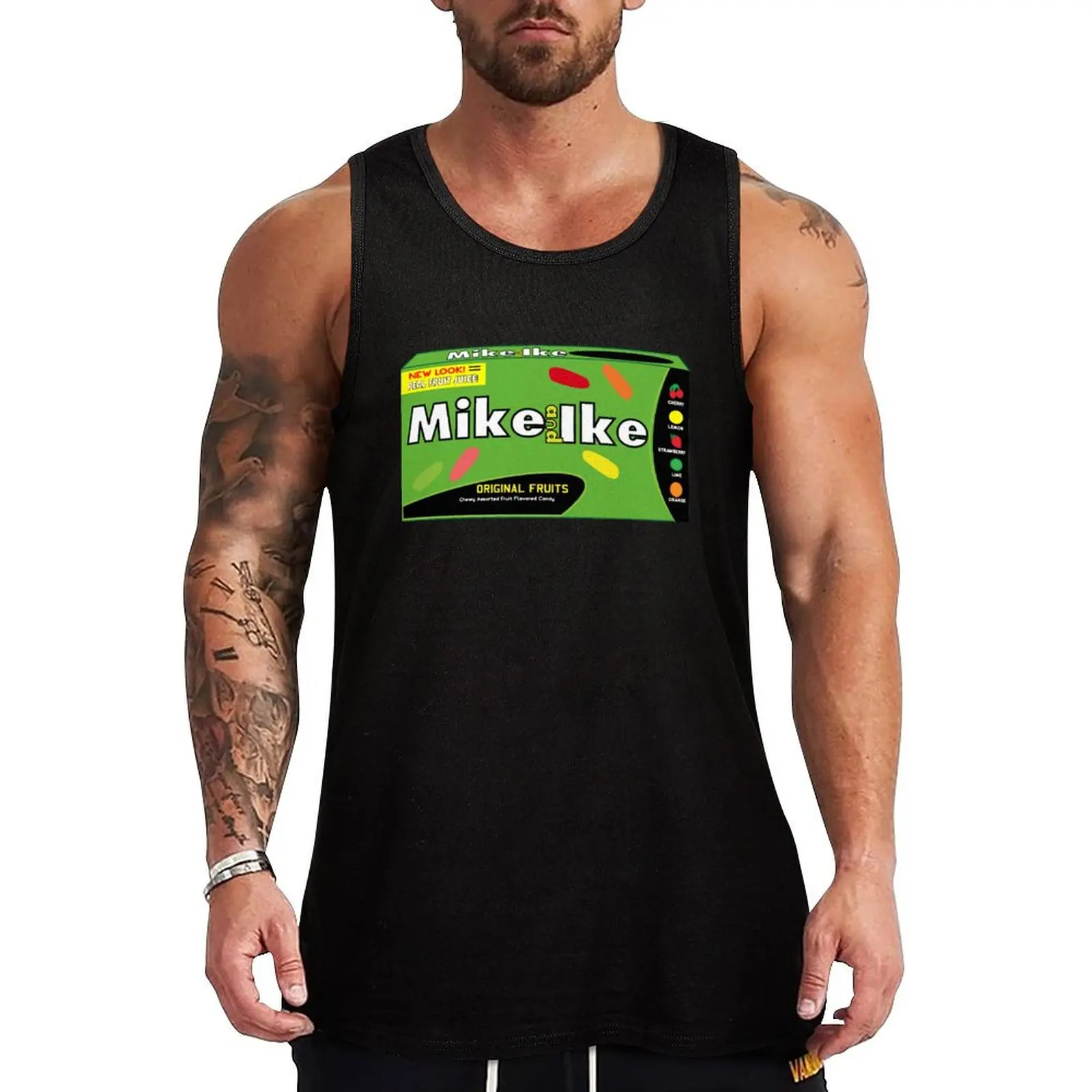 

Mike and Ike Tank Top sleeveless t-shirts for men Vest male t-shirt Men's