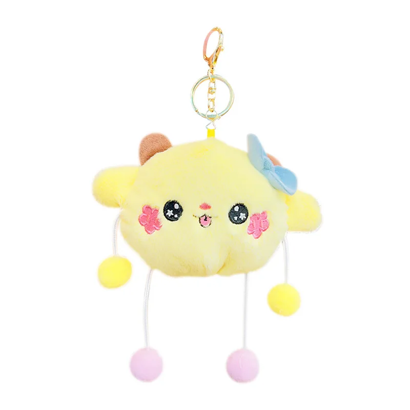 Portefeuille en peluche dessin animé mignon, boule zéro animaux en peluche, cartable, petit, décoration de face, cadeaux de conception exclusive Kawaii