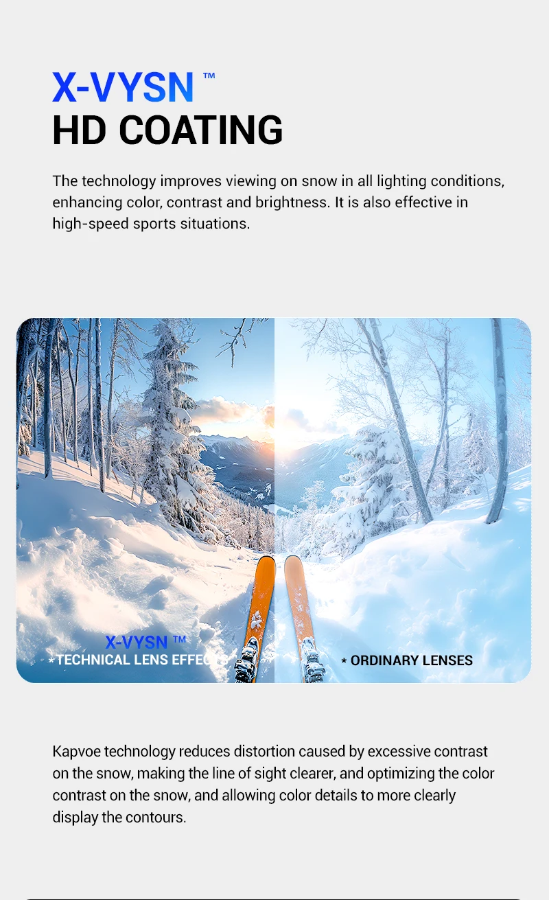 KAPVOE Männer Frauen Doppel Schichten Anti-Fog Ski Brille Schneemobil Brillen Outdoor Sport Schnee Snowboard Brille Magnetische Linsen Neue – Detail 5