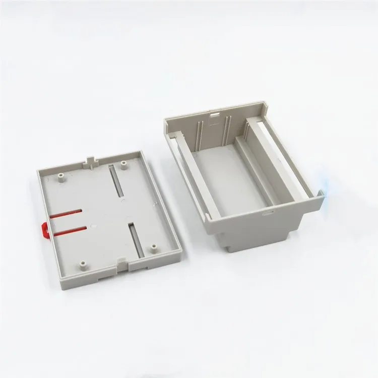 1pcs PLC DIN 35-Rail  Electrical Shell Grid Isolation Module ABS Plastic Case 88x107x59mm 4-03-4 Junction Box instrument housing