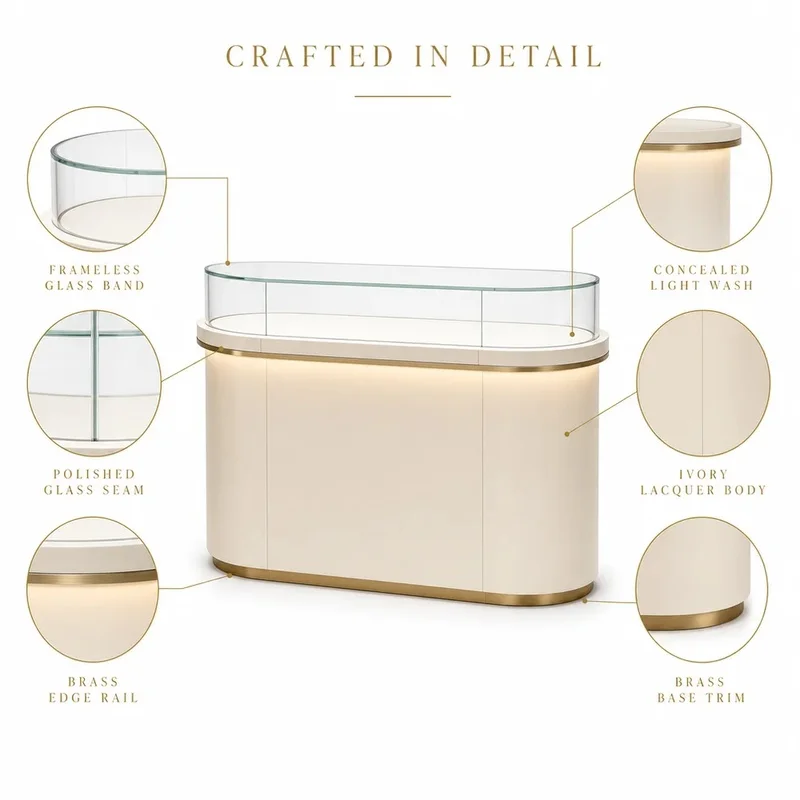 custom.Customized Modern Jewelry Island Display Cabinet Showcase Counter Fixture Jewelry Store Retail