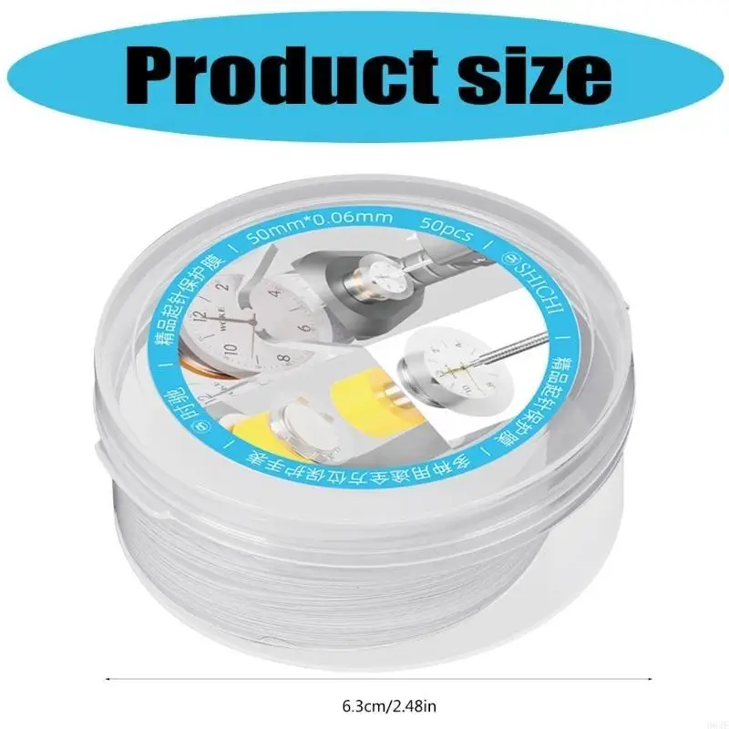 964E 50Pieces Watch Dials Case Protectors Convenient Storage Box For Organization