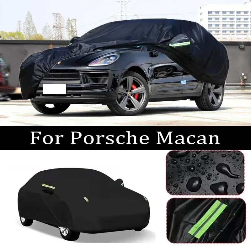

For Porsche Macan Car Covers Outdoor Waterproof Dustproof Sun Rain Snow Protection Thick Oxford Cloth Full Car Accessories