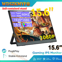 15.6” Portable IPS Panel Secondary Display Computer Monitor FHD 1080P 16:9 Type-C HDMI For Cell phone Xbox Switch Laptop