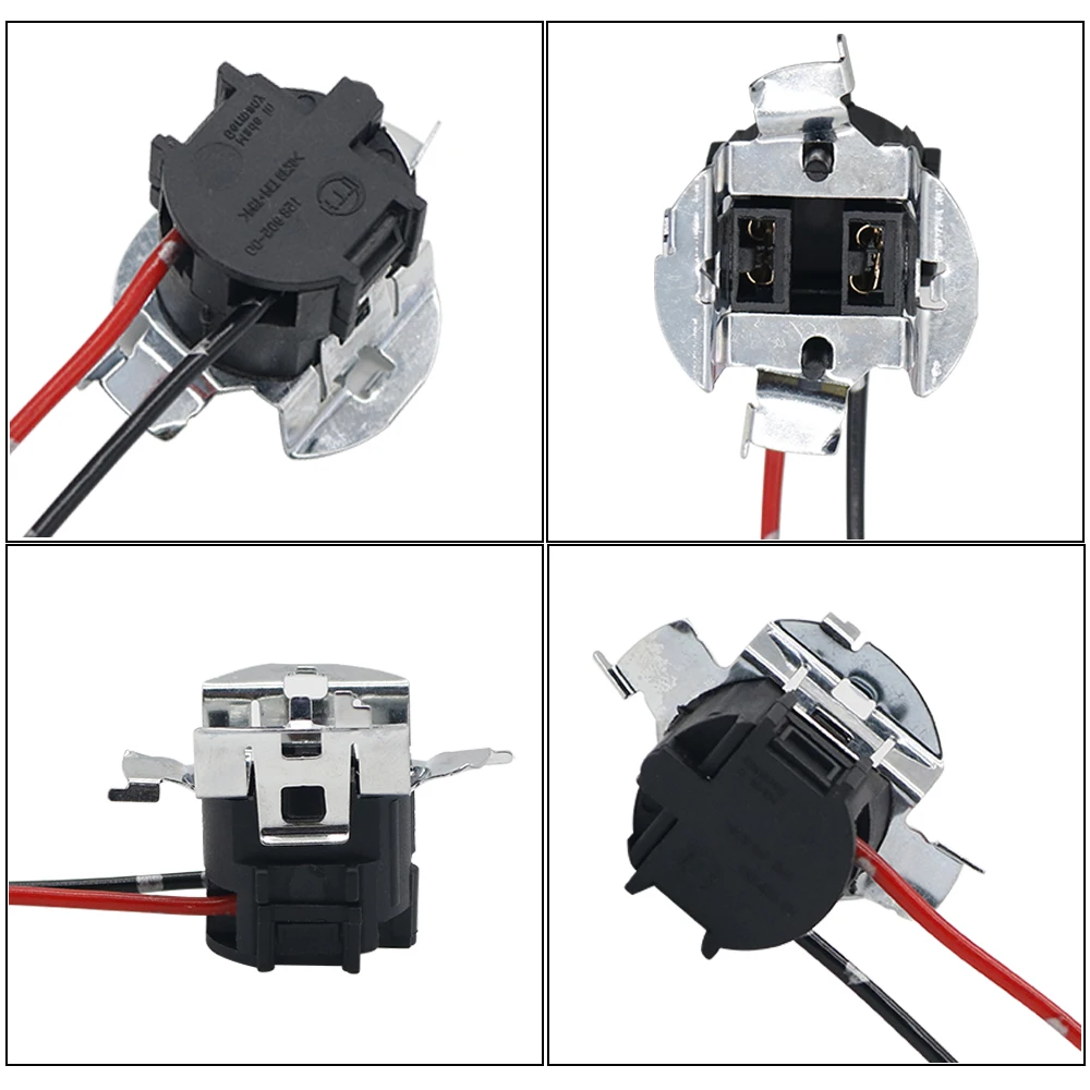 2pcs TK-305 Car Light Bulb Base Holder Socket Wire Adapter H7 Halogen Lamp Connector Wiring Harness for Volkswagen Sagitar