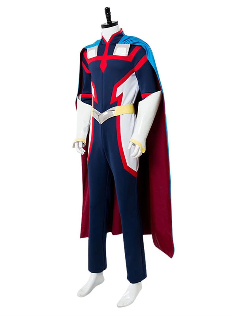 My Hero Academia All Might Cosplay Costume for Men All Might luxurious Halloween Costume Jumpsuit Cloak Uniform Suit