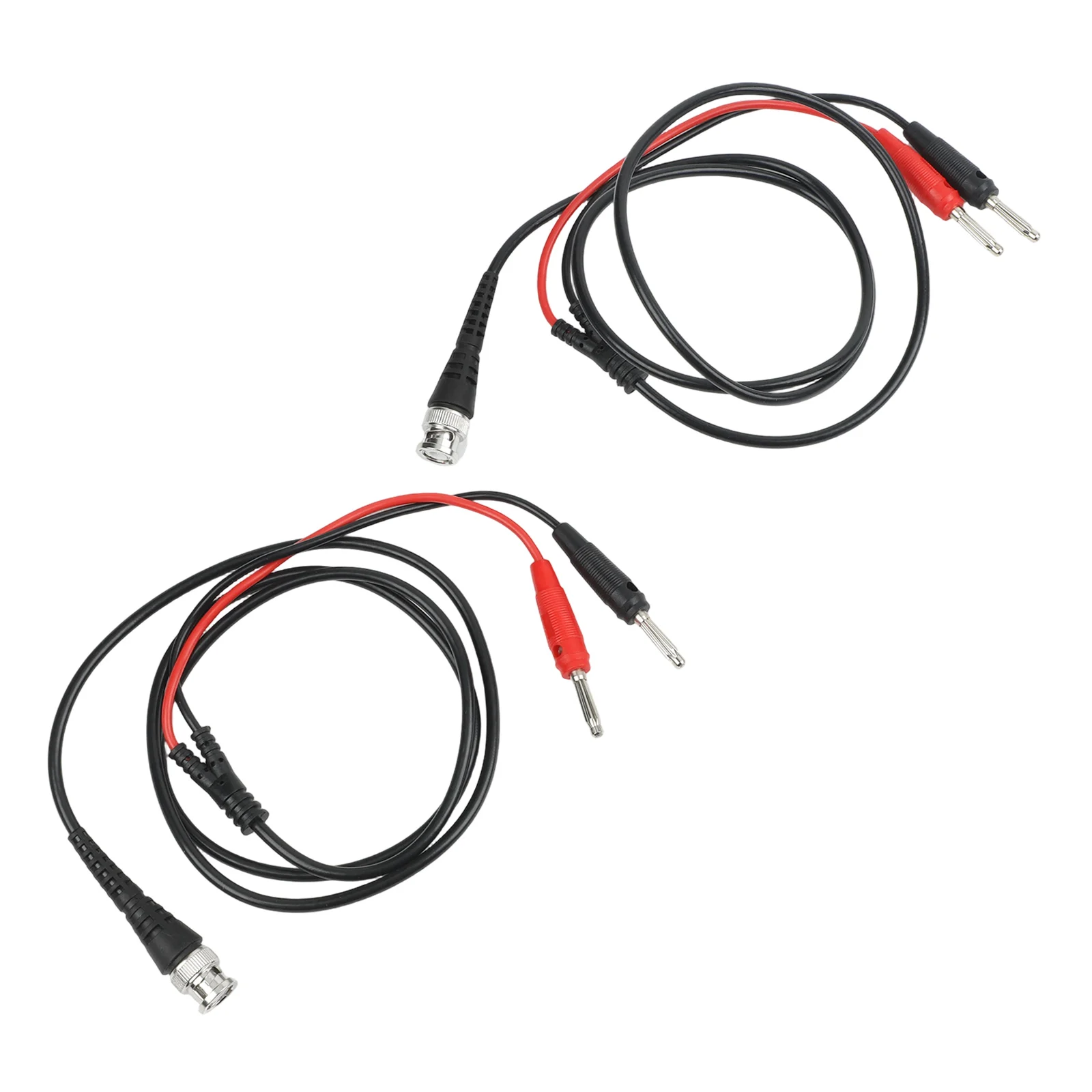 0.4mm2 BNC Test Leads 4mm Banana Connector 120cm Length Color Coded For Differentiation Isolation For Four Terminal Network
