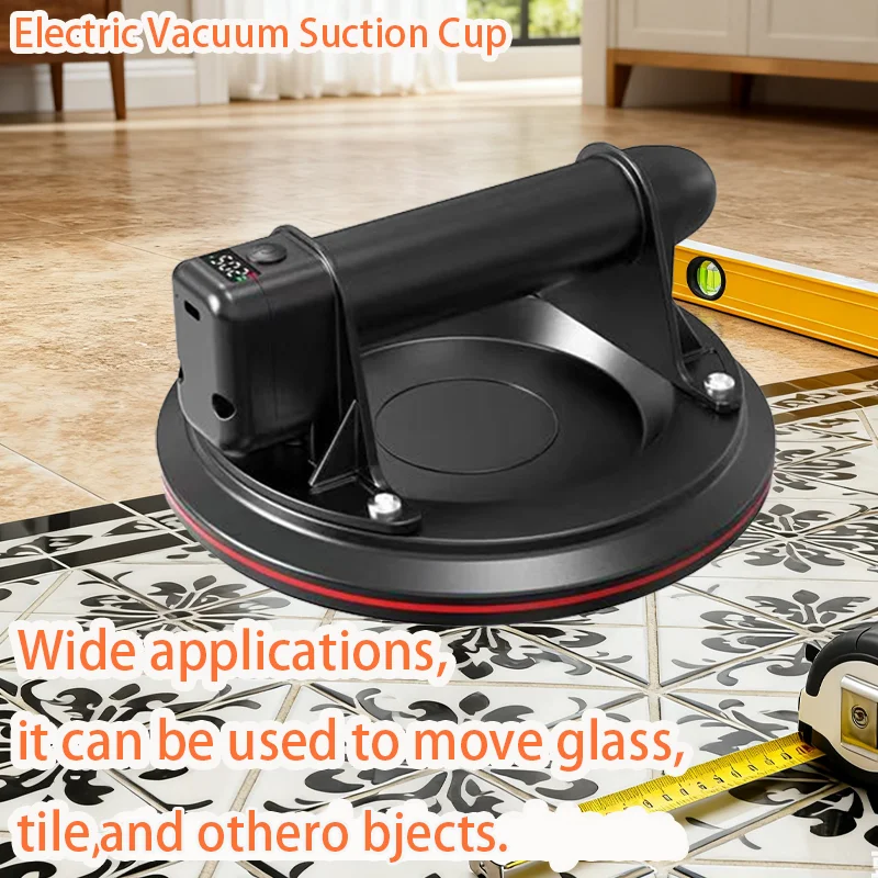 

Electric Vacuum Suction Cup 8 Inch 200kg Bearing Capacity Heavy Duty Vacuum Lifter for Granite Tile Glass Manual Lifting Powerfu