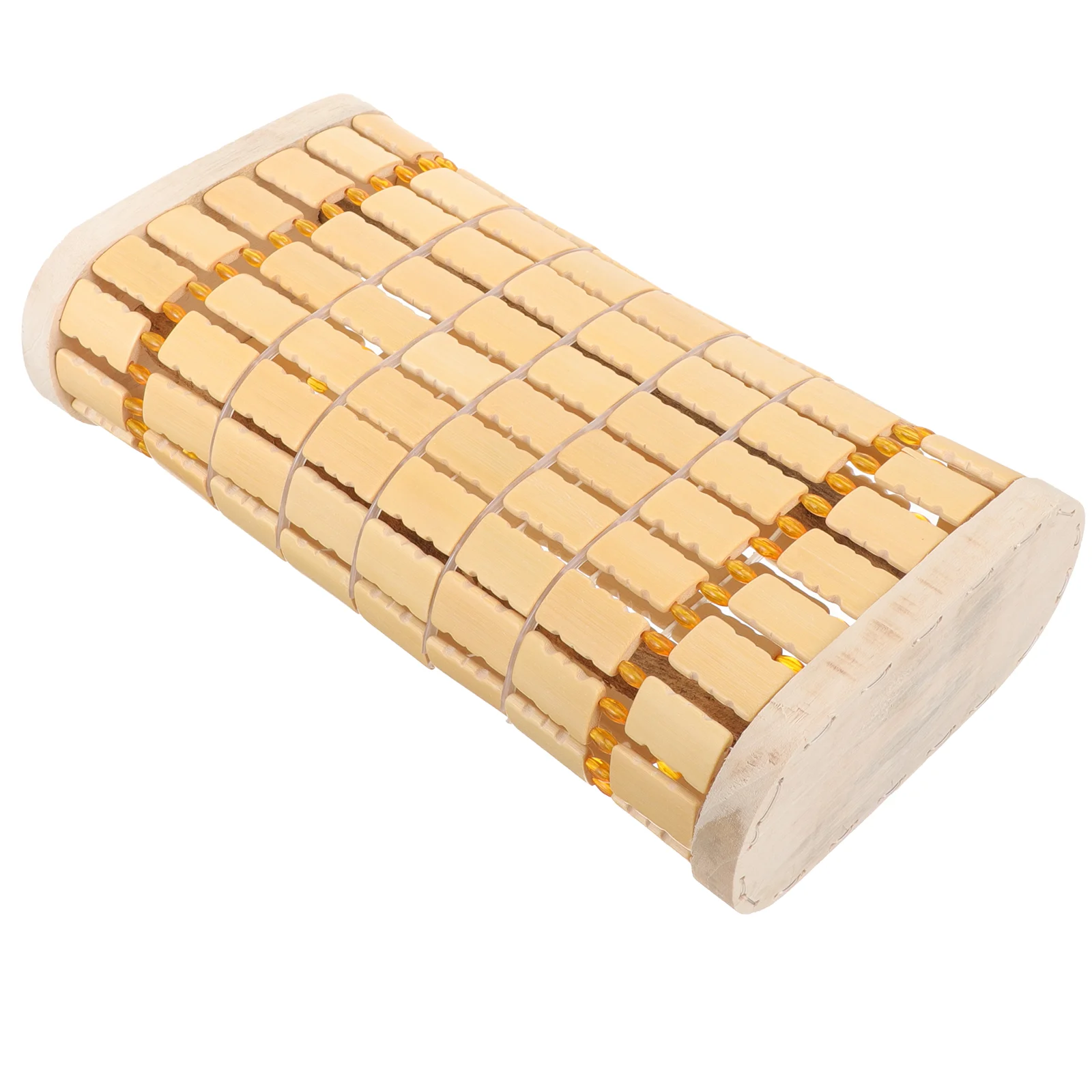 Portable Bamboo Pillow Cooling Breathable Solid Wood Elderly Saunas Pillow thopedic Sleeping Home Textile Hollow Lumbar Support