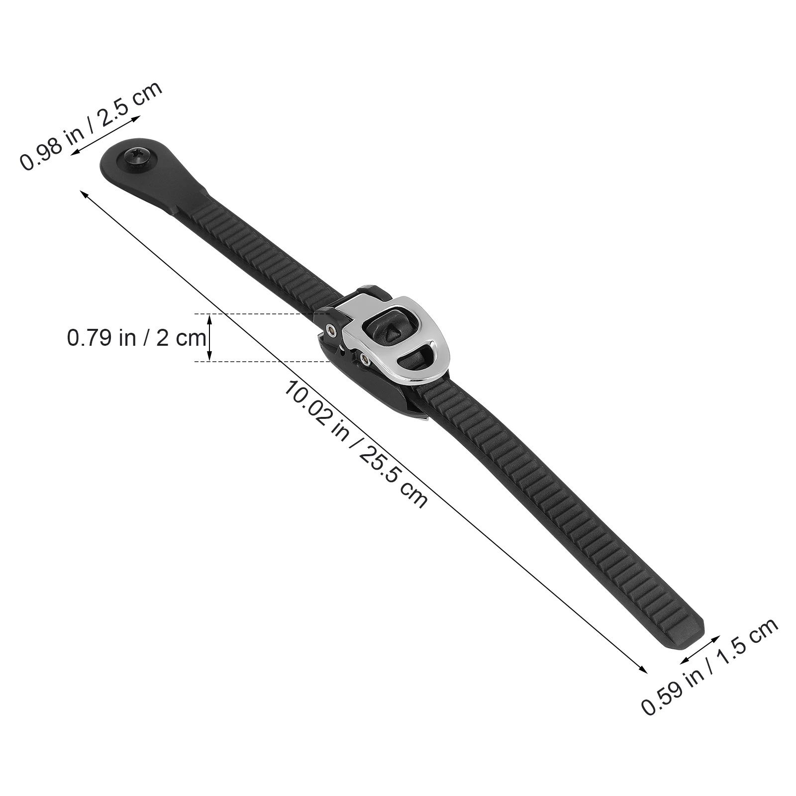 مجموعة حزام مشبك زلاجات دوارة قابلة للتعديل مكونة من قطعتين من حزام حذاء تزلج متين بديل لإكسسوارات أحذية التزلج على الجليد
