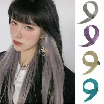 Gradient Hanging Ear Hairpad Straight Hanging Ear Hair Clip Women Girls Hair Styling Tool Accessories Hairpiece Braiding Hairpin