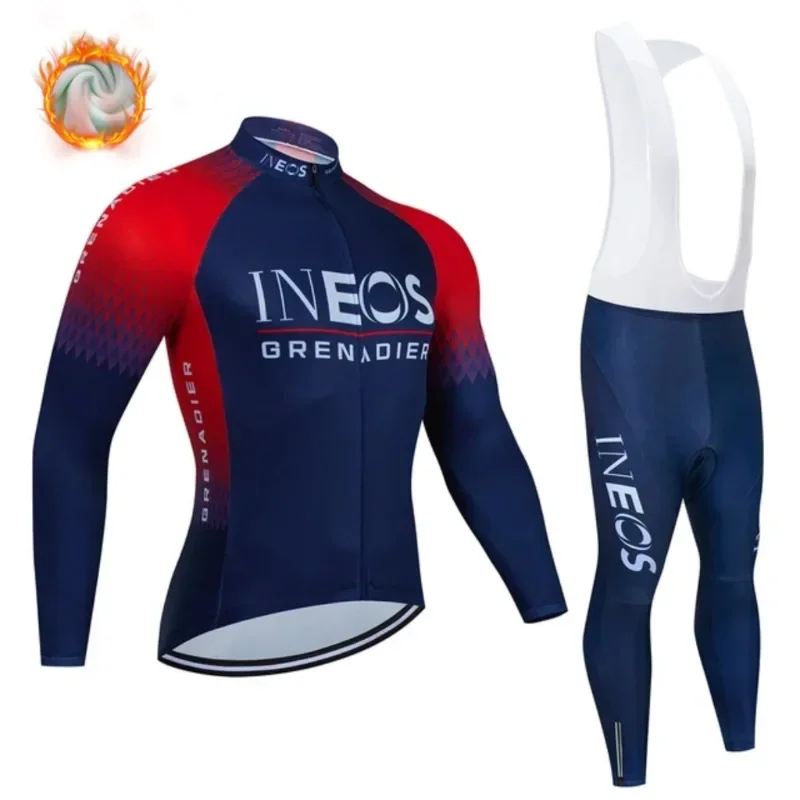 

2023 Breathable Long Sleeve Cycling Set INEOS Mountain Bike Clothing Winter Bicycle Jerseys Clothes Maillot Ropa Ciclismo