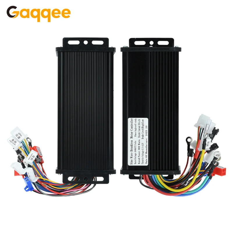 

Синусоидальный бесщеточный контроллер двигателя 800 Вт, 48-72 В, трехрежимный, бесшумный для электрических скутеров, скейтбордов, электронных велосипедов, высокая мощность