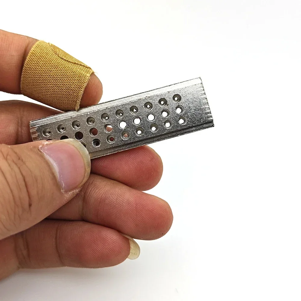30 Holes Drilling Stakes Base,Assort Size Hole Aluminum Alloy Drill Holder Watch and Jewelry Drill Tool for Watchmakers