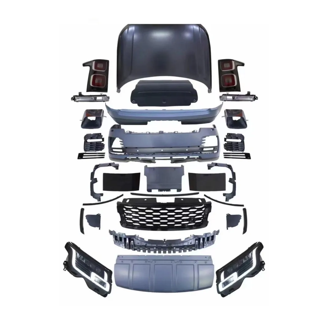 

Car Bumper for Land Rover Range Rover Vogue 2013-2017 Change to 2020 OEM Front Rear Bumper Grille Hood Lamp Body Kit