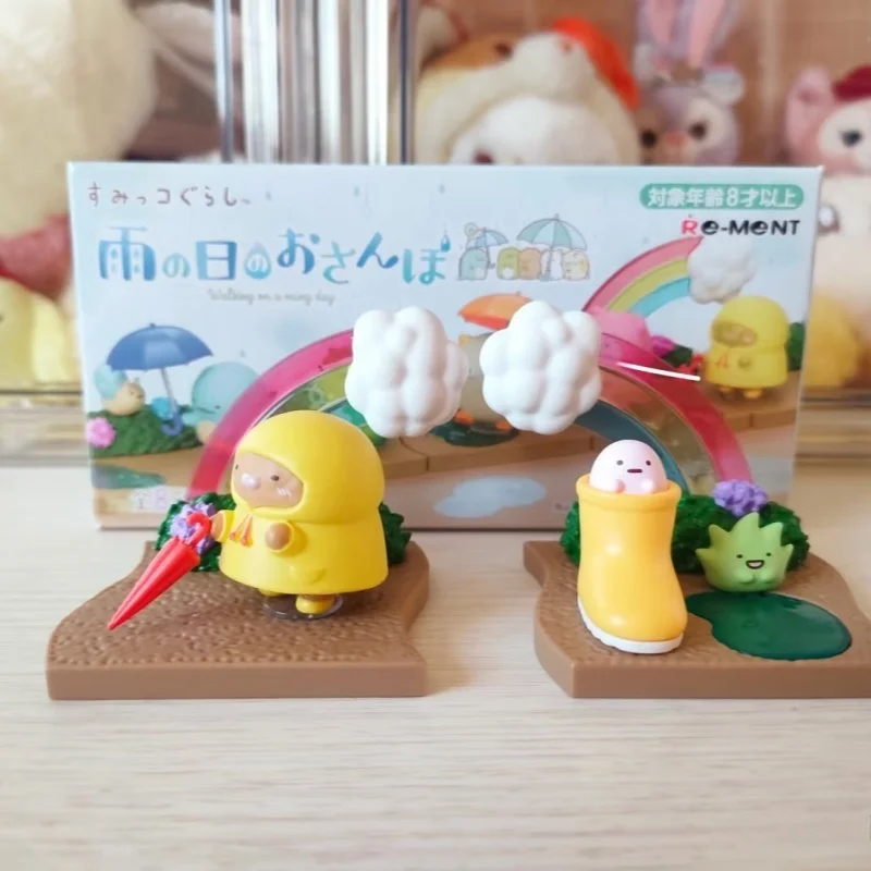 Re-ment Sumikko Gurashi Rainy Day Walk Mystery Blind Box Kawaii Cute Anime Figure Toy Gift Little Friends Collectible
