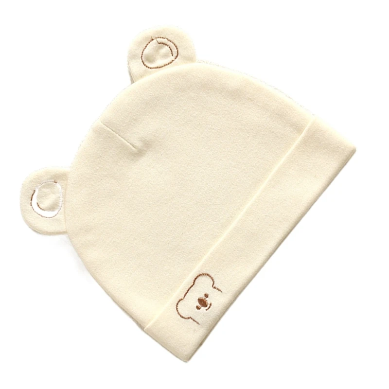 Warm & Safe Newborn Beanie Soft Cotton Newborn Hat 2 Layers Hat Newborn Mittens