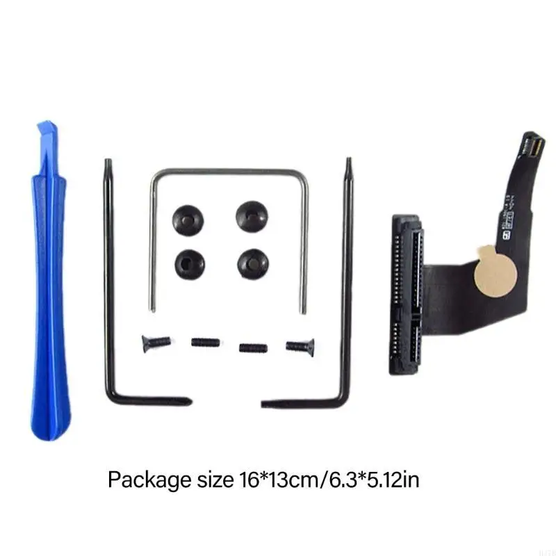 H37B 821-1501-A Lower Drive Hard Drive SSD Moncector Cable Cable Ribbon مع جزء إصلاح الأدوات لمحرك الأقراص الثابتة A1347 SSD