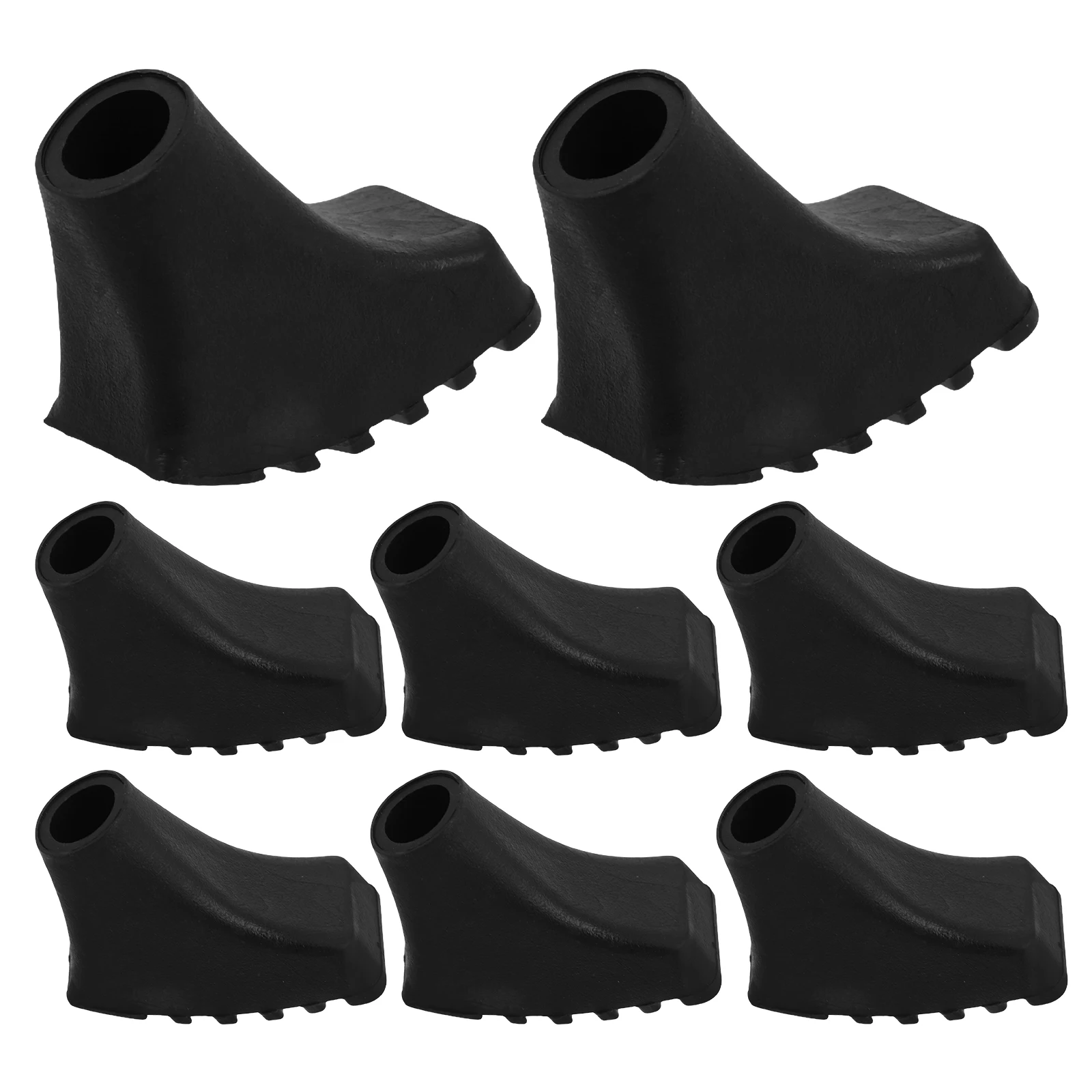

8pcs Trekking Pole Tips Nonslip ShockAbsorption Hiking Accessories Walking Stick Ends Cap Boot Mud Snow Protector
