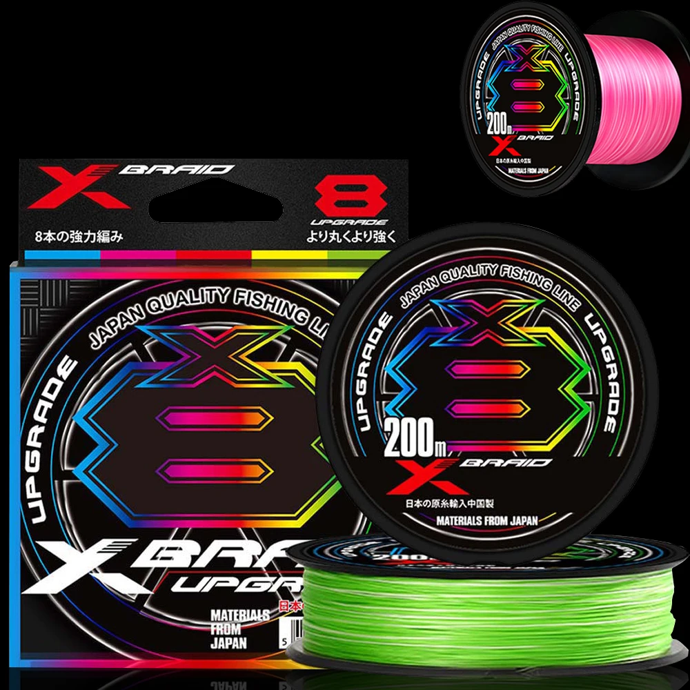 

100% Original Japan X BRAID Upgrade X8 Fishing Line Smooth Multifilament Super Strong X12 Durable PE Line 100m 300m 1000m Carp