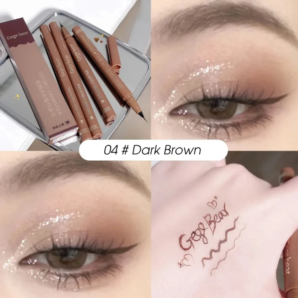 New Quick Drying Ultra Fine Eyeliner Long Lasting Soft Hair Black Eyeliner Waterproof Eyes Makeup Eyes Shadow Pen Women