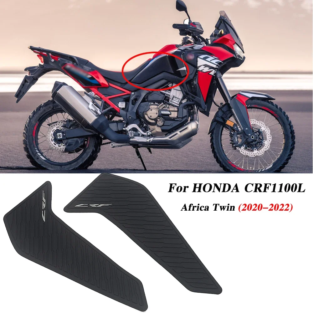 

NEW Motorcycle Non-Slip Side Fuel Tank Stickers Waterproof Pad Rubber Sticker For Honda CRF1100L Africa Twin Adventure Sport