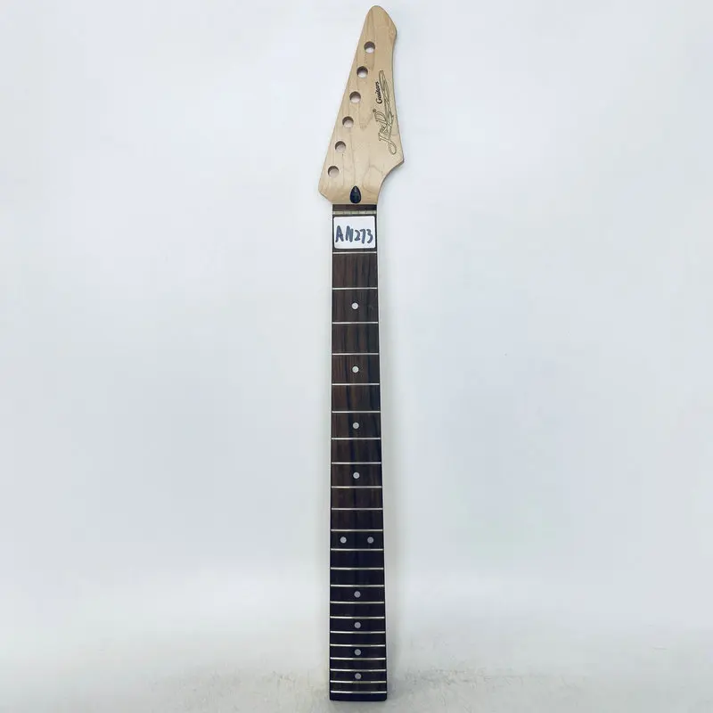 AN273 Unfinished Guitar Neck J&D Brothers Genuine 6 String Electric Guitar Right Hand Maple with Rosewood Unfinished