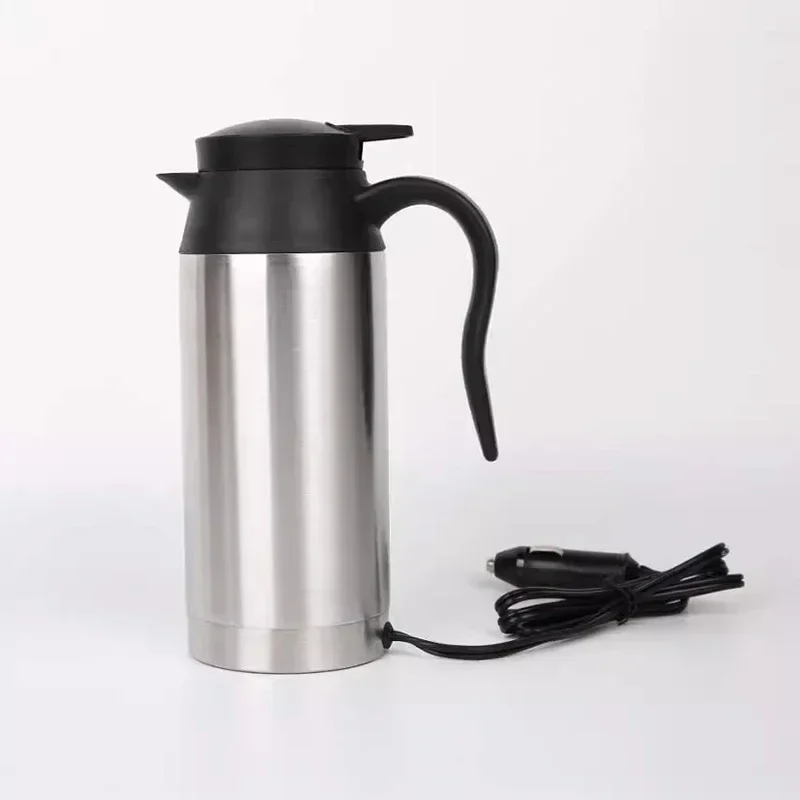 

Car Heating Cup Stainless Steel Thermos Cup Heating Bottle Auto Shut Off Fast Boiling Kettle for Travel Car Truck 750ML12V/24V