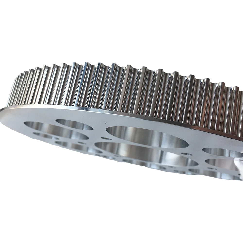 CNC Precision-Machined Aluminum Alloy Synchronous Belt Pulley: Multi-Hole Structure for Automated Equipment Transmission