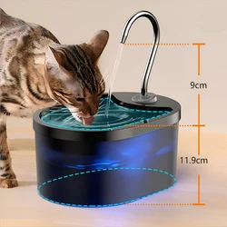 Ultra-Quiet Cat Water Fountain Filter Smart Automatic Pet Dog Water Dispenser&Burnout Prevention Pump 3L Recirculate Filtrin