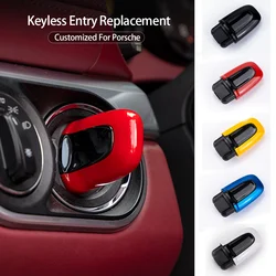 For Porsche Cayenne Macan Panamera Cayman 718 Car Smart Key Cover Remote Keyless Entry Replacement Decoration Accessories