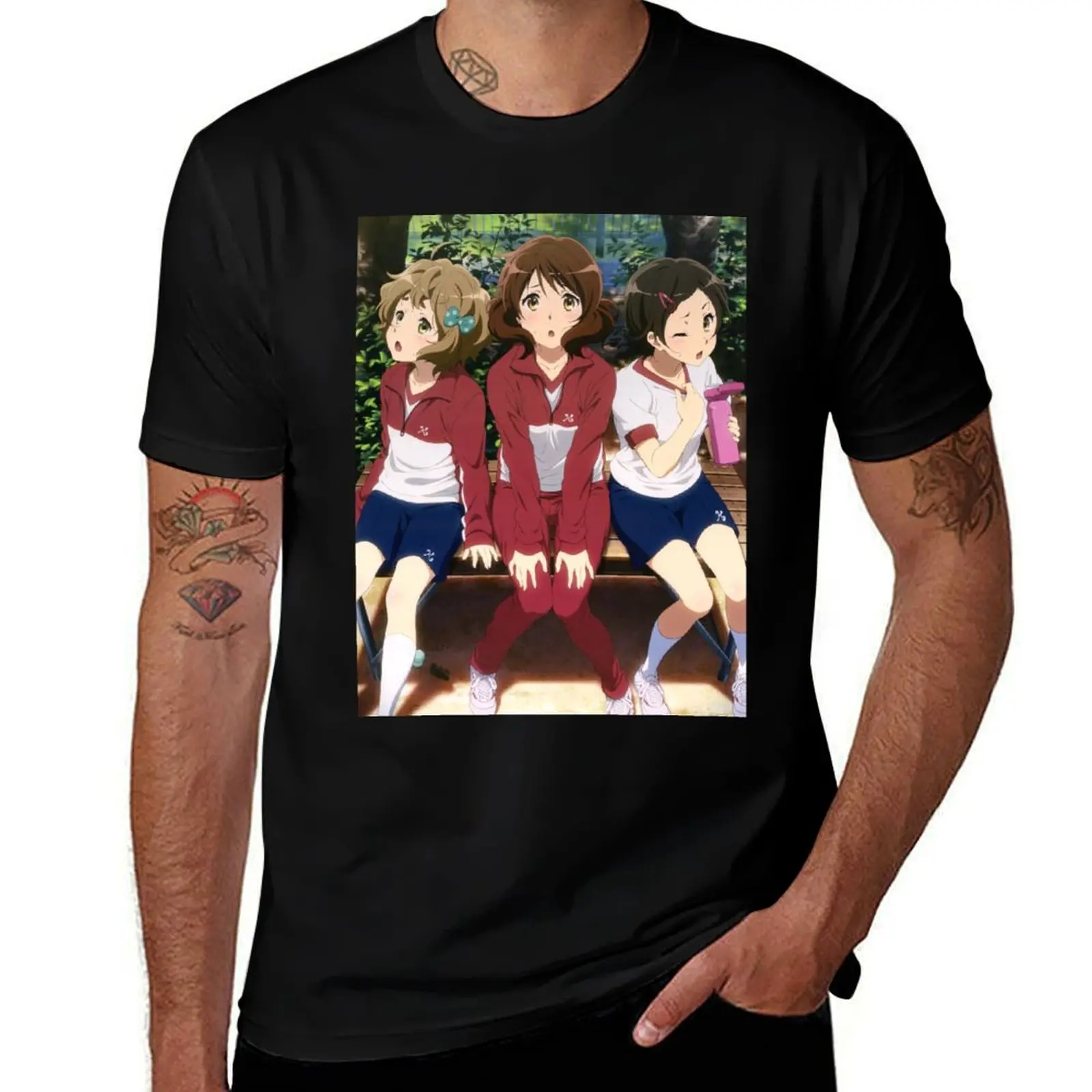 Hibike! Euphonium - Kumiko, Hazuki & Sapphire T-Shirt Festival Casual Short Sleeve T-Shirt