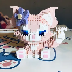 Disney LinaBell Stitch Building Blocks Anime Cartoon Mini Action Children's Figures Blocks Bricks Assemble DIY Toys Gift