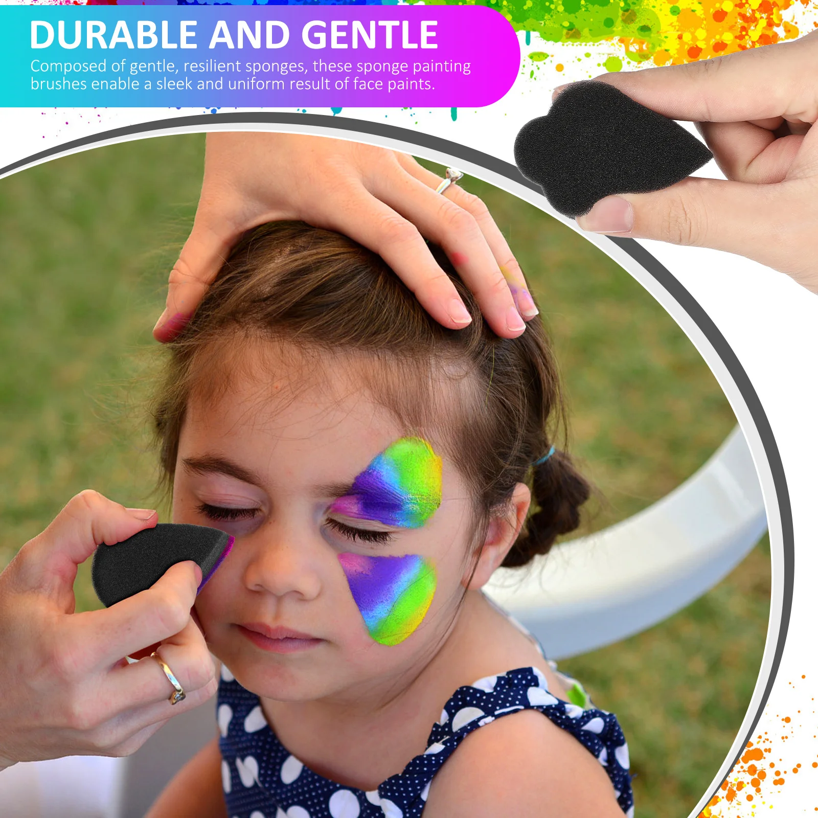 28 pçs esponjas de pintura para artesanato rosto arte design lágrima gota pétala forma esponjas leve portátil maquiagem escondendo ferramentas conjunto