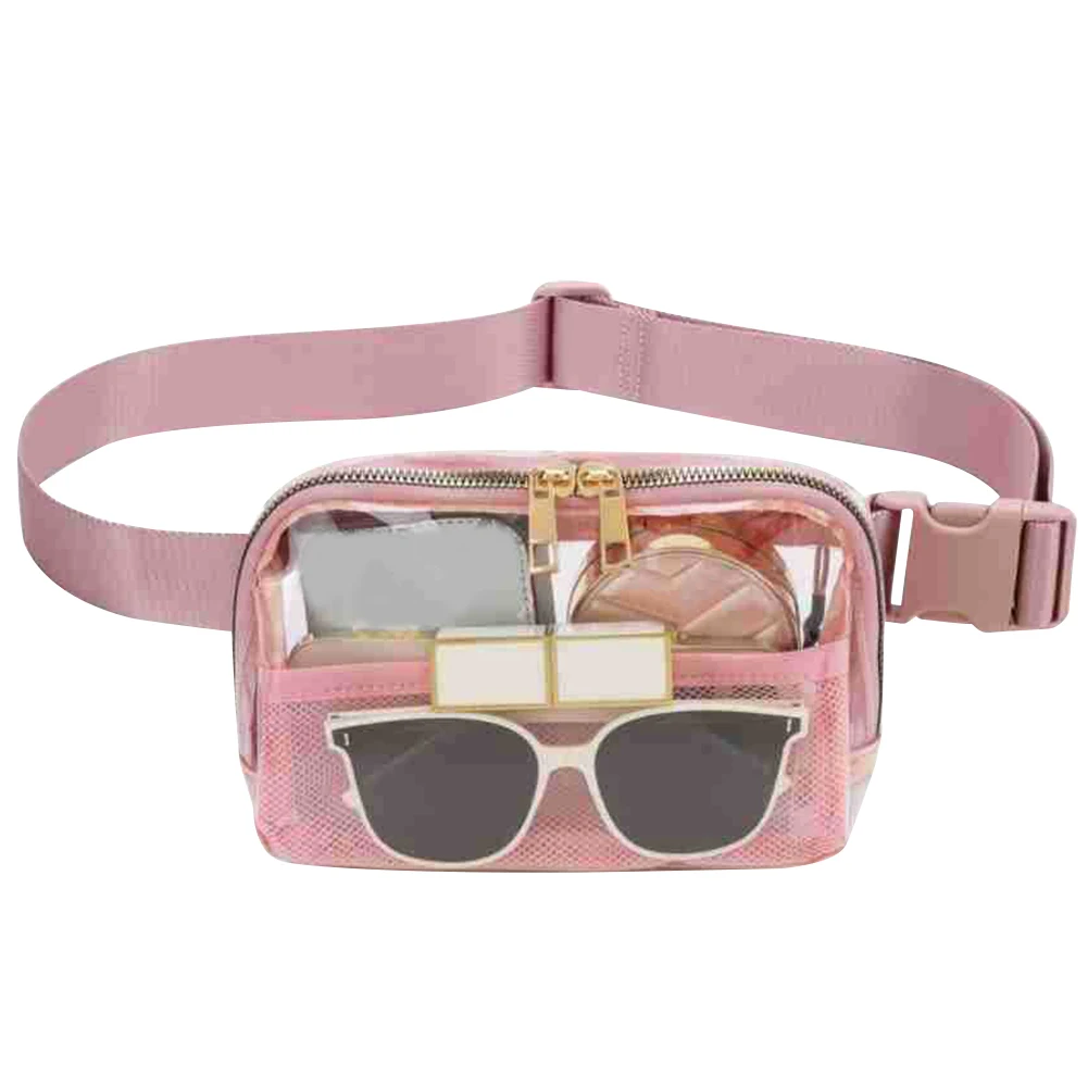 

Женская прозрачная нагрудная сумка для спорта на открытом воздухе, бега, прозрачная поясная сумка на пояс, модная водонепроницаемая простая повседневная дорожная походная сумка