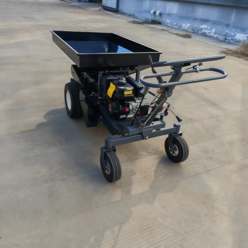 Agricultural fertilizer applicator, engine double disc rotary gearbox multi-function fertilizer applicator