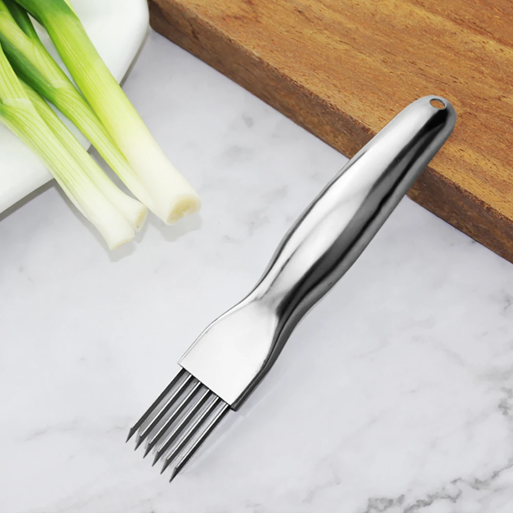 Stainless Steel Scallion Cutter Scallion Knife Shredding Household Kitchen Tools Multifunctional Vegetable Cutter