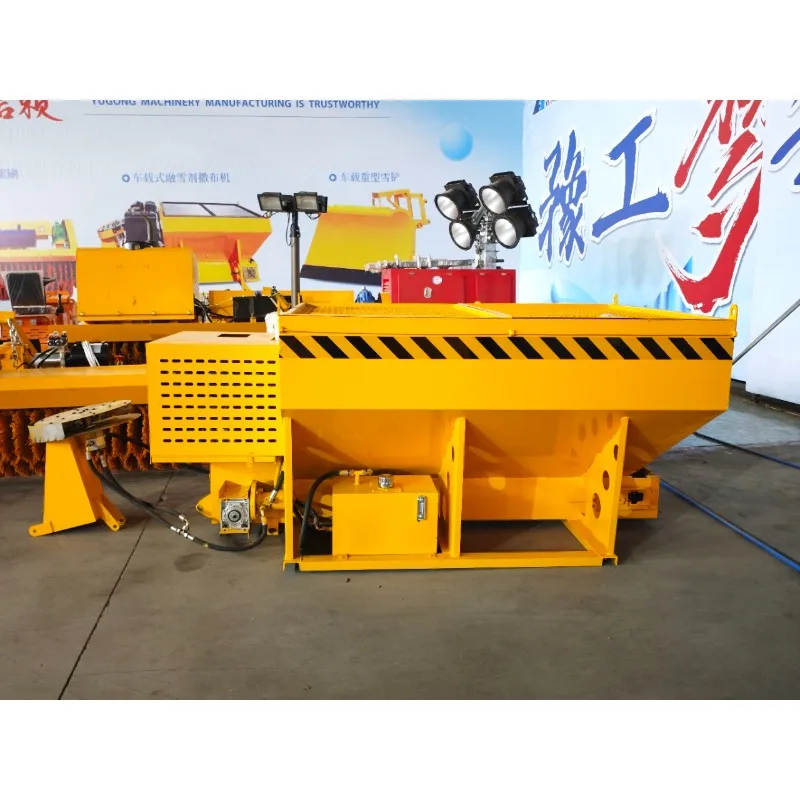 Different Road Widths For Urban Street And Country Lane Ice Melting Industrial Yard Snow Melt Spreader Stable Spinning Disk
