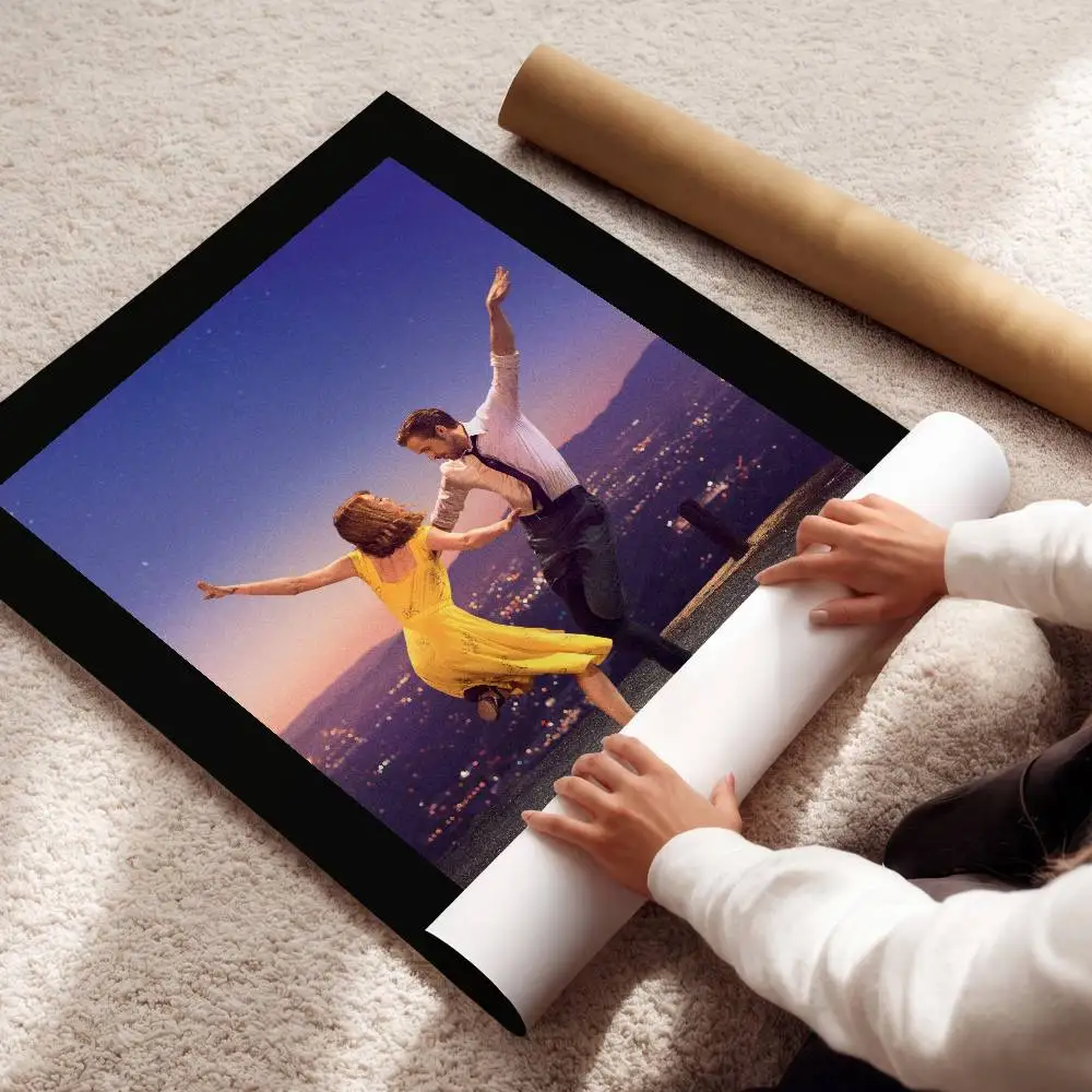 La La L-Land Poster Album Art Cover Film Movie  Wall Waterproof Paper Sticker For Living Room Home Decor