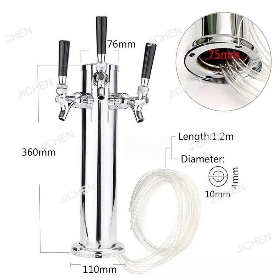 

Stainless steel beer column Stainless steel wine column, beer faucet wine column, draft beer machine accessories wine column