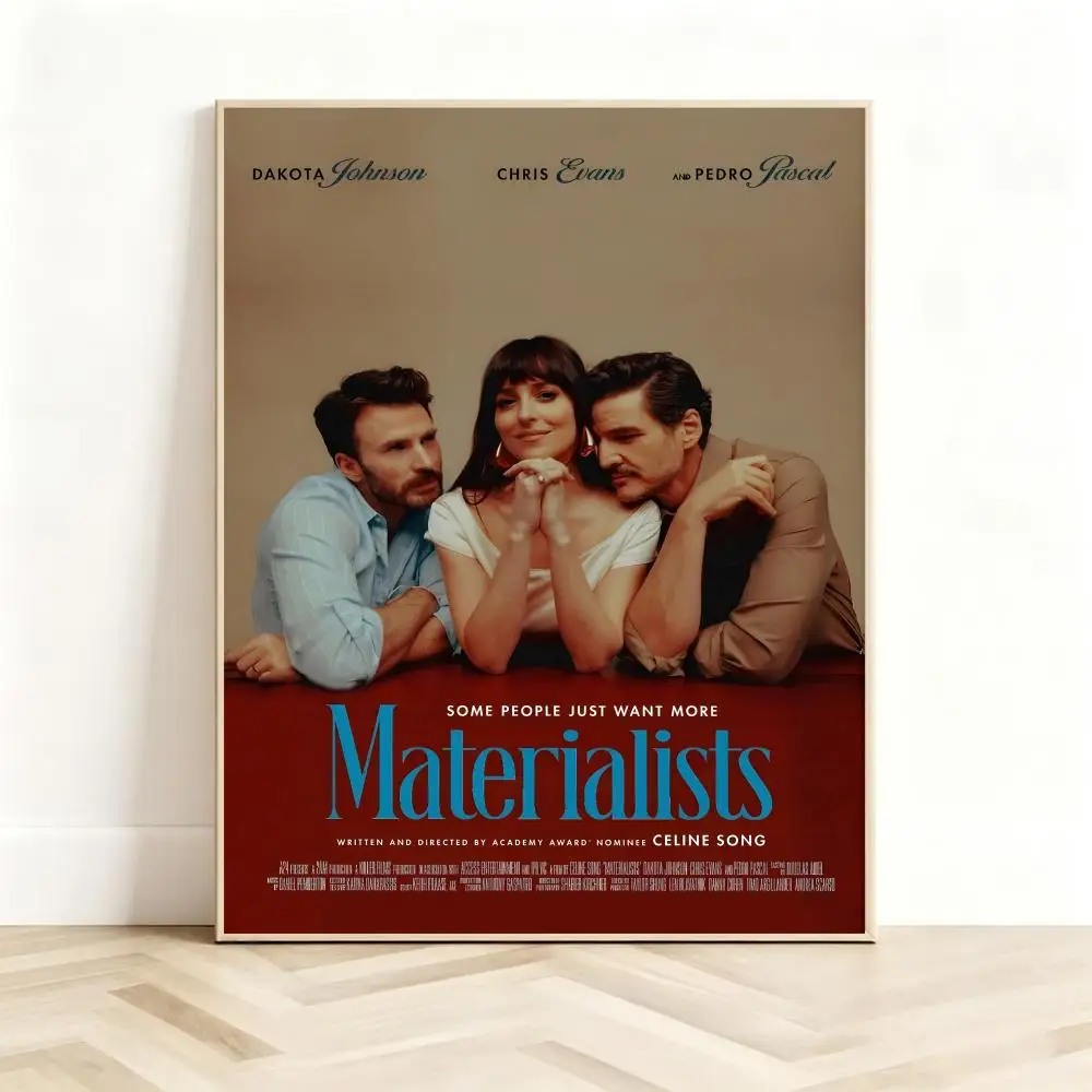 Realistic Movie M-Materialists Poster Classic Self-Adhesive PP Wall Sticker for Living Room Bar Decor Gift