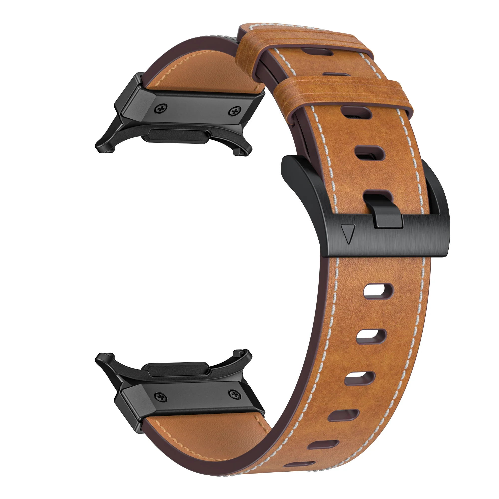 Pulseira de couro para Samsung Galaxy Watch, Mecha, Pulseira em aço inoxidável, Acessórios Ultra Braceletes, 7 Ultra, 47mm