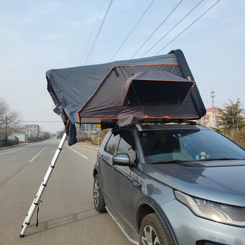 Outdoor Camping ABS Hard Shell Roof Top Tent Car top s Side Open 1-2 Person