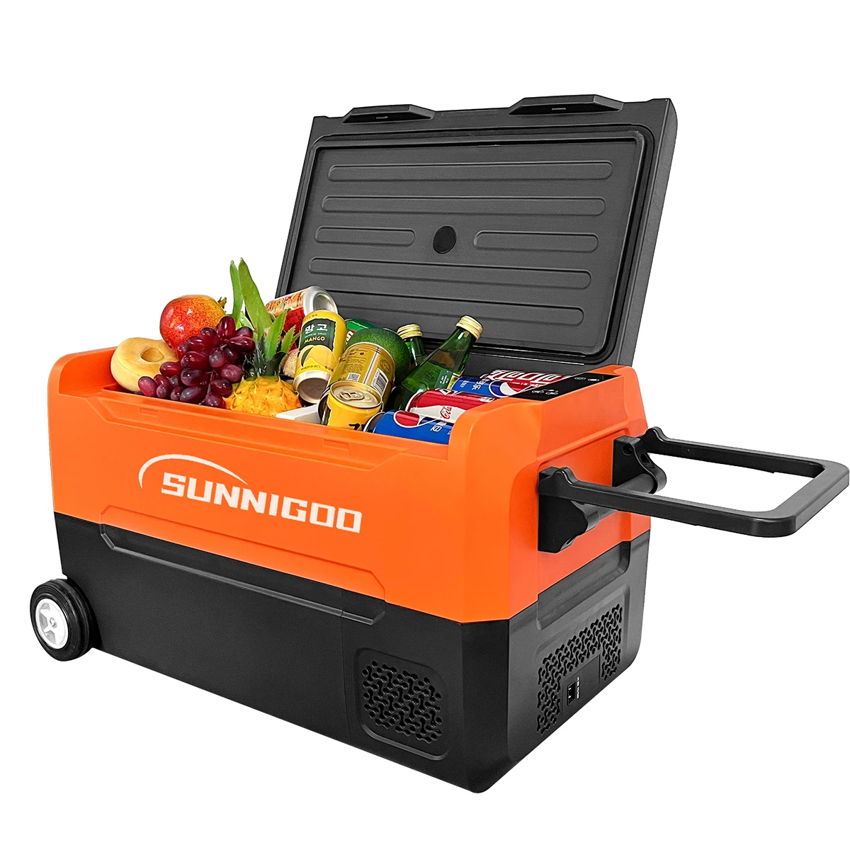 Car Refrigerator 35L  35L/37 Quart Car Refrigerator Portable Freezer Fridge -4℉~68℉ 12v Cooler with Dual Zone & Compressor AC/DC