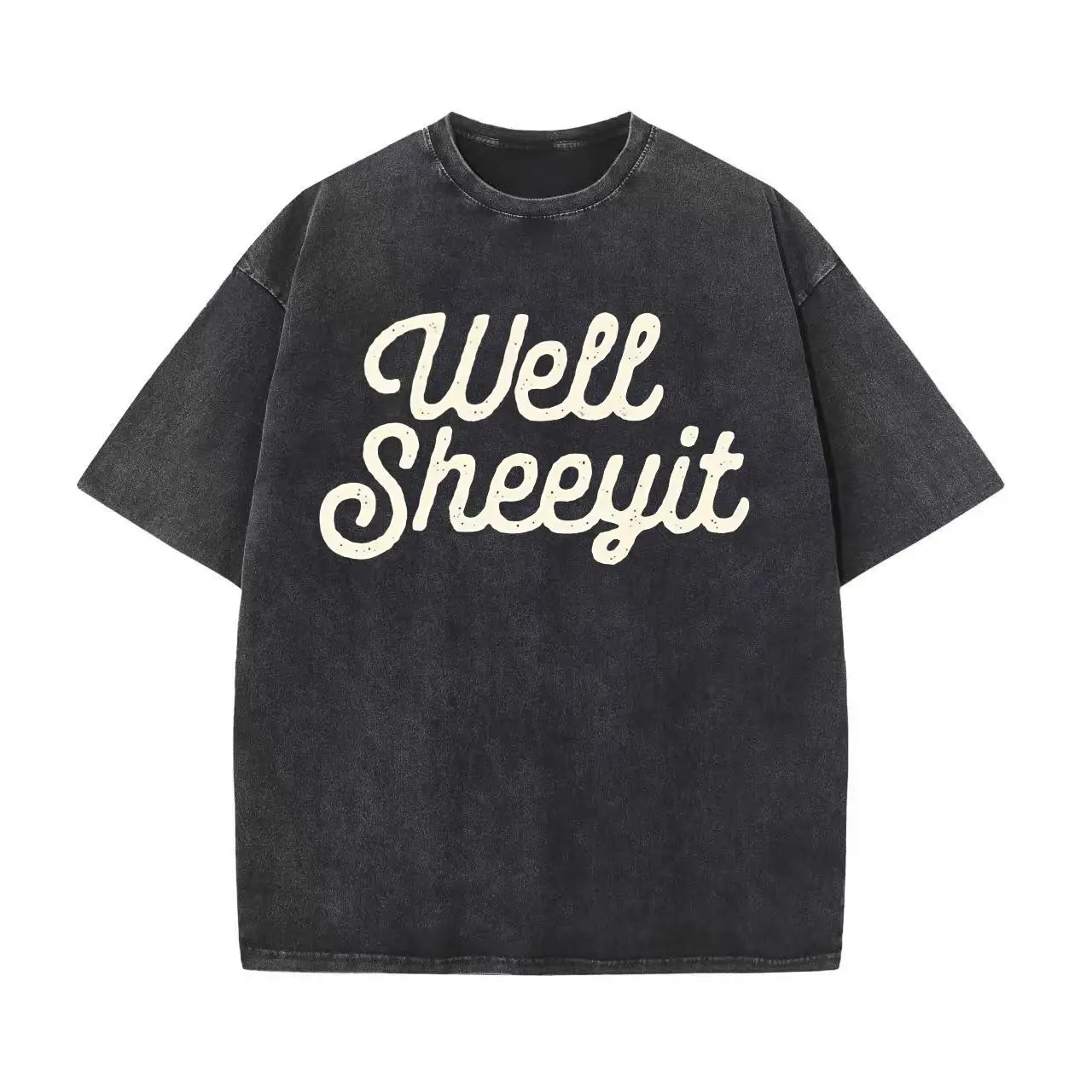 

"Well Sheeyit Slang T-Shirt for Women & Men | Vintage Washed Southern Sayings Graphic Tee | Funny Urban Streetwear Top"